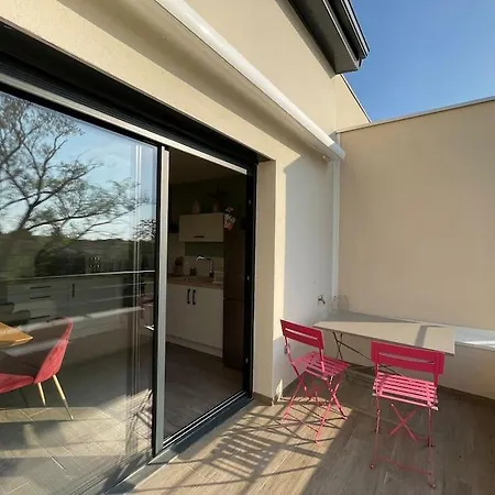 - Terrasse Parking 아파트 Canohès